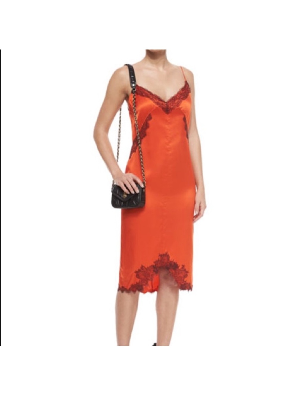 Rag & Bone Izabella Silk Lace Slip Dress